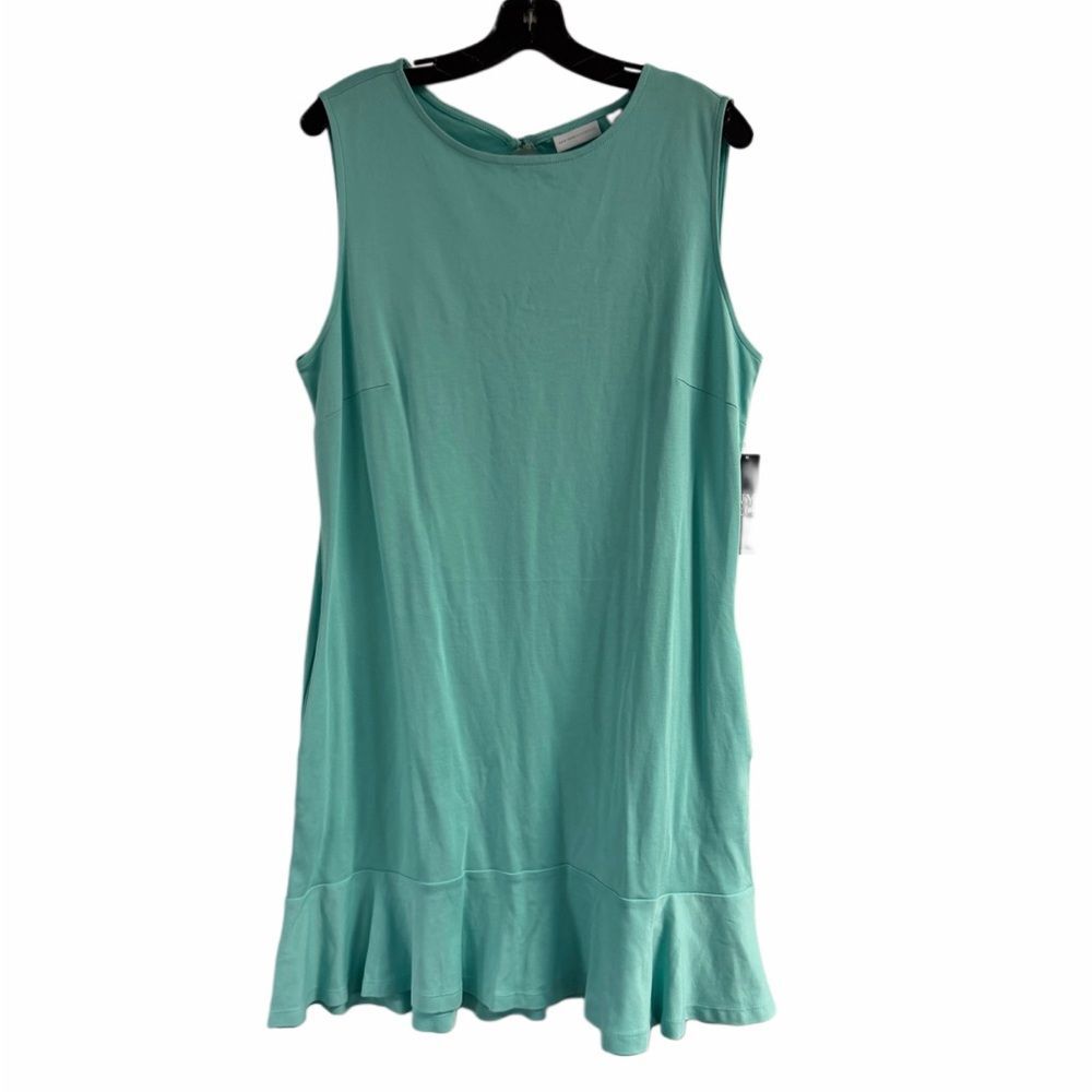 NWT New York & Company Blue Open Back Dress with Pockets Size XL